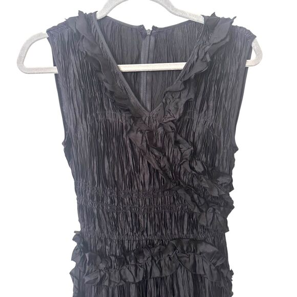 SAINT ART Willa Ruffled Maxi Dress Black Small - Picture 5 of 6